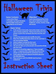 Because it's an easy game if you ever have a halloween party. Halloween Games Activities Halloween Trivia Card Game Color Version