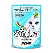 Simba Chunkies With Trout And Codfish Cat Wet Food 100 Gm Pack 6 Cod Fish Trout Wet Cat Food