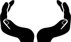 Two Caring Hands Silhouette By Gdj Hand Silhouette Silhouette Silhouette Free