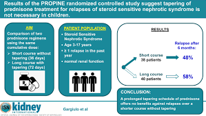 • general evaluation of health • diagnosis of disease or disorders of the. Results Of The Propine Randomized Controlled Study Suggest Tapering Of Prednisone Treatment For Relapses Of Steroid Sensitive Nephrotic Syndrome Is Not Necessary In Children Kidney International