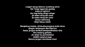 Insomniaunite oke gue mulai cerita, #nowplaying lingsir wengi. Lingsir Wengi Ofical Youtube