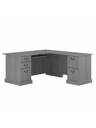 If your work involves a desktop, then an executive desk or a computer desk will work for you. Saratoga L Desk With Drawers Modern Gray Office Depot