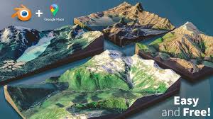 How To Create 3d Terrain With Google Maps And Blender Youtube