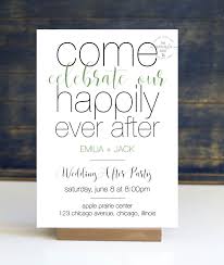 Happily Ever After Wedding Reception Wedding After Party Etsy In 2020 Wedding After Party Party Invitations Diy Diy Prints