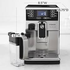 Saeco Picobaristo Fully Automatic Stainless Steel Espresso Machine With Milk Carafe Williams Sonoma