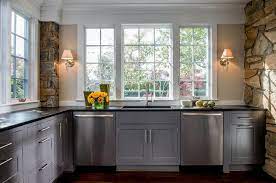 The base units are 570mm deep with a 49mm void. Charcoal Gray Kitchen Cabinets Design Ideas