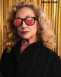 Carol Kane and Babs Olusanmokun beamed into the @denofgeek studios to  celebrate @startrek Strange New Worlds Season 3, streaming now