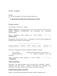 Struktur surat kuasa khusus sama seperti surat kuasa lain hanya saja yang membedakan adalah dalam surat kuasa khusus terdapat tindakan apa saja yang boleh dilakukan. Contoh Surat Gugatan Ptun Tanah