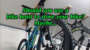 Bike bicycle garage storage lift bike rack hoist 40kg capacity heavy duty hanger, ceiling mount cycle bike holder accessories. Maybe A Bike Hoist Is For You Maybe Not Youtube