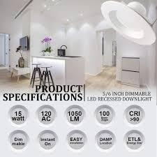 Without bulky fixtures hanging below the ceiling, your room achieves a streamlined look that is appealing to many. Cri90 Easy Installation Led Ceiling Light 3000k Warm White 12 Pack Retrofit Led Recessed Lighting Fixture