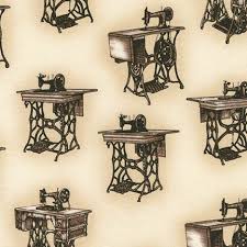 Maybe you would like to learn more about one of these? Robert Kaufman Sewing With Singer Agz 15644 199 Antique 784626799929