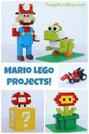 Mario Lego Projects With Building Instructions Frugal Fun For Boys And Girls Lego Projects Lego Activities Lego Challenge