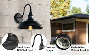 Since most outdoor motion sensor lighting is installed in place of a current porch light, you will need to begin the project by removing the old light. Motini Outdoor Barn Light With Motion Sensor Classic Farmhouse Wall Lighting Fixture Dome On A Gooseneck Obb Steel 12 5 X16 75 Amazon Com