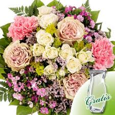 Flower Bouquet Glucksfee With Vase Order Flowers Online Order Flowers Send Flowers Online