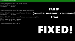 Once done, the command prompt window will ask you to 'press any key to continue. How To Fix Failed Remote Unknown Command Error Droidwin