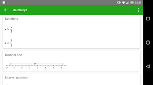 The interval notation calculator is a free online tool that is made to display the number line for the the steps to use the interval notation calculator is as under: Mathscript Calculator For Android Apk Download