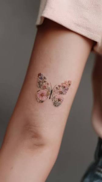 Butterfly Tattoos Fine Line