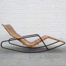 very rare rocking chaise longue in cane by dirk van sliedrecht 1stdibs c industrial design furniture furniture design inspiration diy wood projects furniture