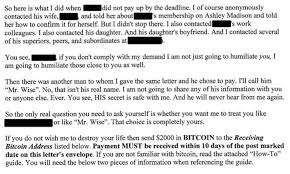 An Ashley Madison User Received A Terrifying Blackmail Letter Business Insider India
