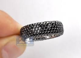 Black gold engagement rings gothic engagement ring gold gold white gold yellow black solitare floral wedding band set for women. Womens All The Way Around Black Diamond Band Ring 14k Gold