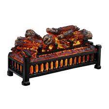 Vivohome 110v electric fireplace insert log quartz realistic ember bed fan heater with infrared remote controller golden. Pleasant Hearth 20 In Electric Fireplace Logs L 24 The Home Depot