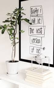 Bedroom Black And White Wall Art Ideas White Walls Green Plant White Accents And Black White Worded Wall Art Ideas De Habitacion Decoracion De Unas Disenos De Unas