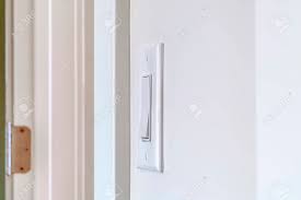 Side View Of Electrical Rocker Light Switch Mounted On White Stock Photo Picture And Royalty Free Image Image 149178964