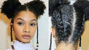 Two Buns With Side And Back Braids Youtube