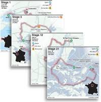 Organisers of the tour de france announce the route for 2021, which includes a double ascent of the iconic mont ventoux. Cycling Tour De France 2021 Route Infographic