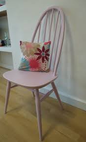 Ercol Windsor Chairs Pink Upcycled By Doubledarehomewares 75 00 Ercol Chair Upcycled Furniture Before And After Painted Chairs