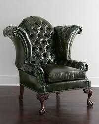 Old Hickory Tannery Liberty Creek Collection Leather Wingback Chair Berjer Koltuk Koltuklar Mobilya