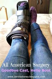 Zero To Disney All American Surgery Recovery Goodbye Cast Hello Boot Broken Ankle Recovery Surgery Recovery Foot Surgery Recovery