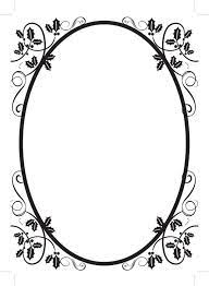 Simple Oval Border Frames 52443 Clip Art Borders Shadi Card Clip Art
