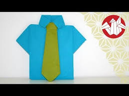 Tuto Origami Chemise Et Cravate En Serviette Senbazuru Youtube Origami Shirt Origami Clothing Origami
