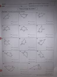 6 you must look the interviewer in the eye. Date Unit 8 Right Triangles Amp Trigonometry Per Homework 2 Special Right Triangles This Is A 2 Page Document 1 Directions Find The Course Hero