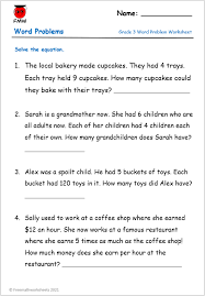 Addition and subtraction grade 3. Grade 3 Word Problem Worksheets Free Worksheets Printables