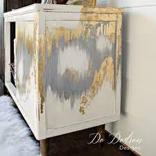 Gold Leaf Furniture That Will Make You Swoon Gold Leaf Furniture Painted Furniture Furniture Makeover