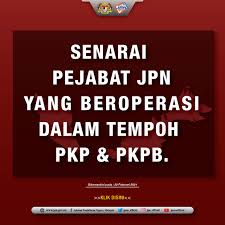 Jabatan pendaftaran negara mini utc sungai petani, kedah no. Portal Jpn Senarai Pejabat Jpn Yang Beroperasi Dalam Tempoh Pkpp Dan Pkpb