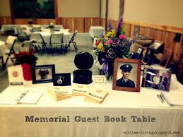 Have A Memorial Guest Book Table At The Funeral Reception Funeralreceptionideas Funeralideas Funeral Reception Memorial Service Decorations Funeral Memorial