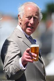 King Charles jokes 'I'd better not have too much' as he samples craft beer  named after him during visit to Guernsey with Queen Camilla
