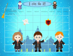 Personalized Childrens Chore Chart Reward Chart Wizarding World Printable Jpeg Or Pdf