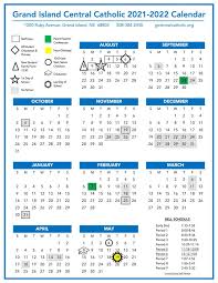 A liturgical calendar for the year 2021. 2021 2022 Calendar Grand Island Central Catholic