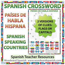 Spanish speaking countries crossword puzzle answer key. Spanish Speaking Countries Crossword Crucigrama Woodward Spanish