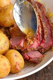 Oven Baked Corned Beef And Potatoes Will Cook For Smiles In 2020 Baked Corned Beef Cooking Corned Beef Brisket Corned Beef Recipes