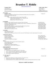 example resume for high school students for college applications ...