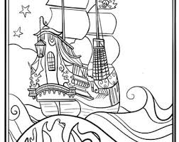 Plus, it's an easy way to celebrate each season or special holidays. Pirate Ship Coloring Etsy
