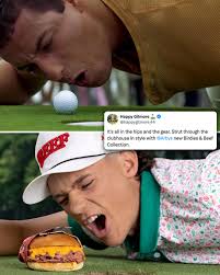 Happy Gilmore, a freshman at Ball State, is currently in local qualifying  for a spot at the U.S. Open 👀 He teamed up with Arby's to recreate the  iconic movie scene 😂