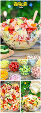 Hawaiian Tortellini Salad Pineapple Chunks In Chopped Salad Yum Rezepte Partysalat Rezept Essensrezepte