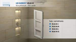 Le plancher et le plafond des niches. Lux Elements Montage Des Niches Prefabriquees Relax Ni Pour Les Encastrer Dans Le Mur Youtube