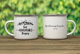 Wedding Party Camp Mug Wedding Favor Campfire Mug Etsy In 2020 Personalized Camping Trendy Wedding Favors Campsite Wedding